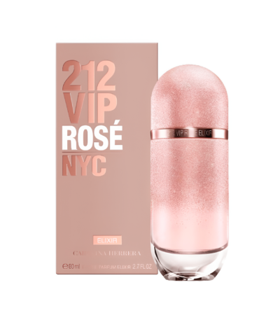 Perfume 212 Vip Rose Elixir De Carolina Herrera Para Mujer 80 ml