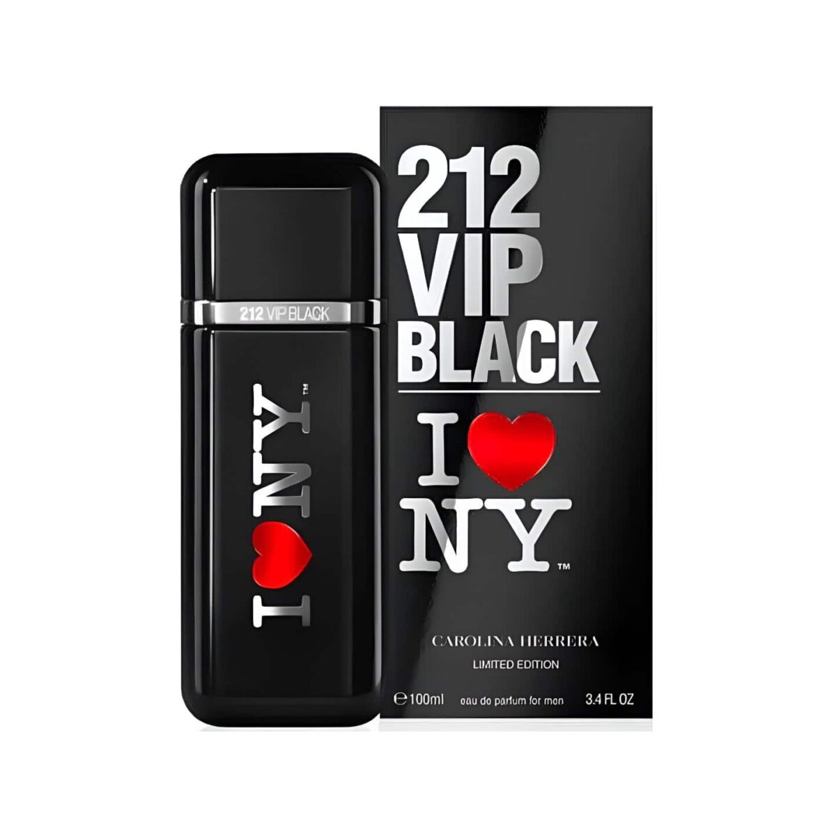 Perfume 212 Vip Black I Love NY De Carolina Herrera Para Hombre 100 ml